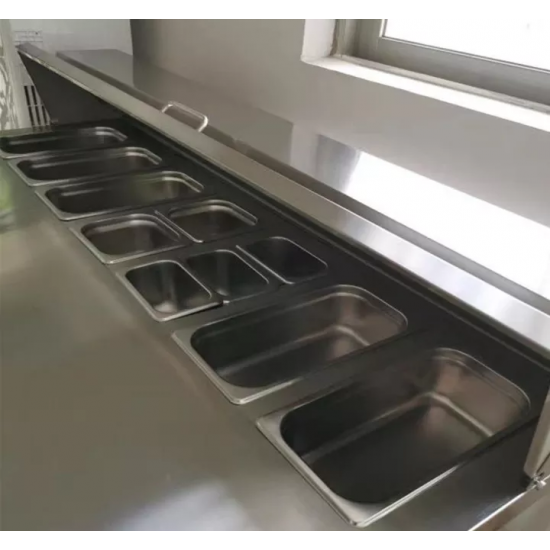 Paslanmaz çelik Soğutmalı Setüstü Salad Bar