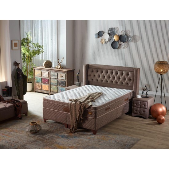 Üretici Doğrudan Satış Döşemeli Lüks King Size Modern Depolama Yatak Takımları