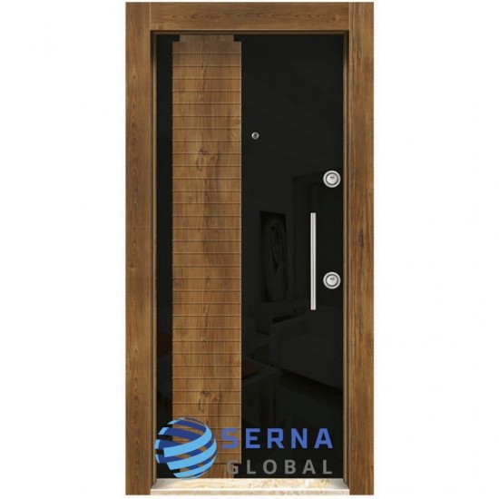 Lüks PVC Kabartmalı Modern Türk Çelik Kapısı