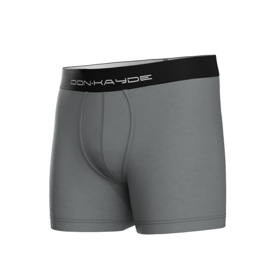 Don-Kayde Micro Modal Antrasit Gri Renk Tekli Erkek Boxer Short