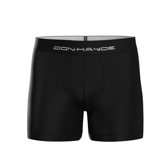 Don-Kayde Micro Modal Siyah Renk Tekli Erkek Boxer Short